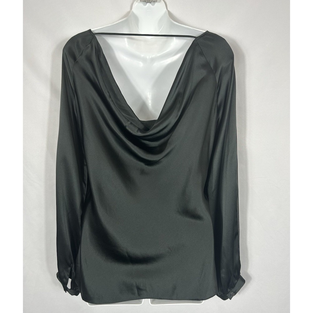 Worth New‎ York 100% Silk Open Back Top Size 4 Luxury Indie Sleaze Dark Feminine
